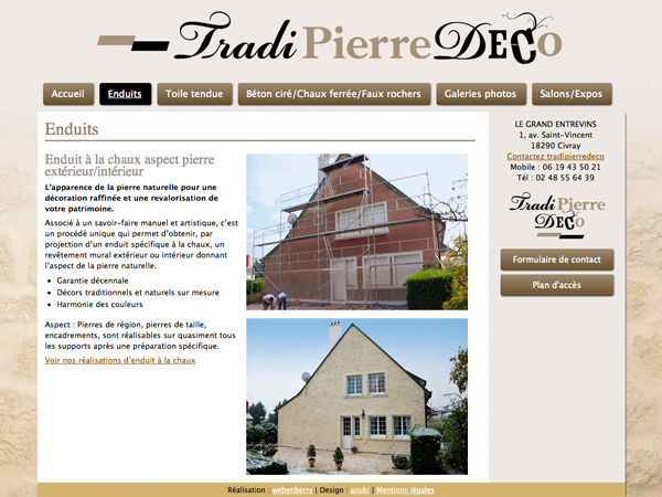 TradiPierreDéco webdesign